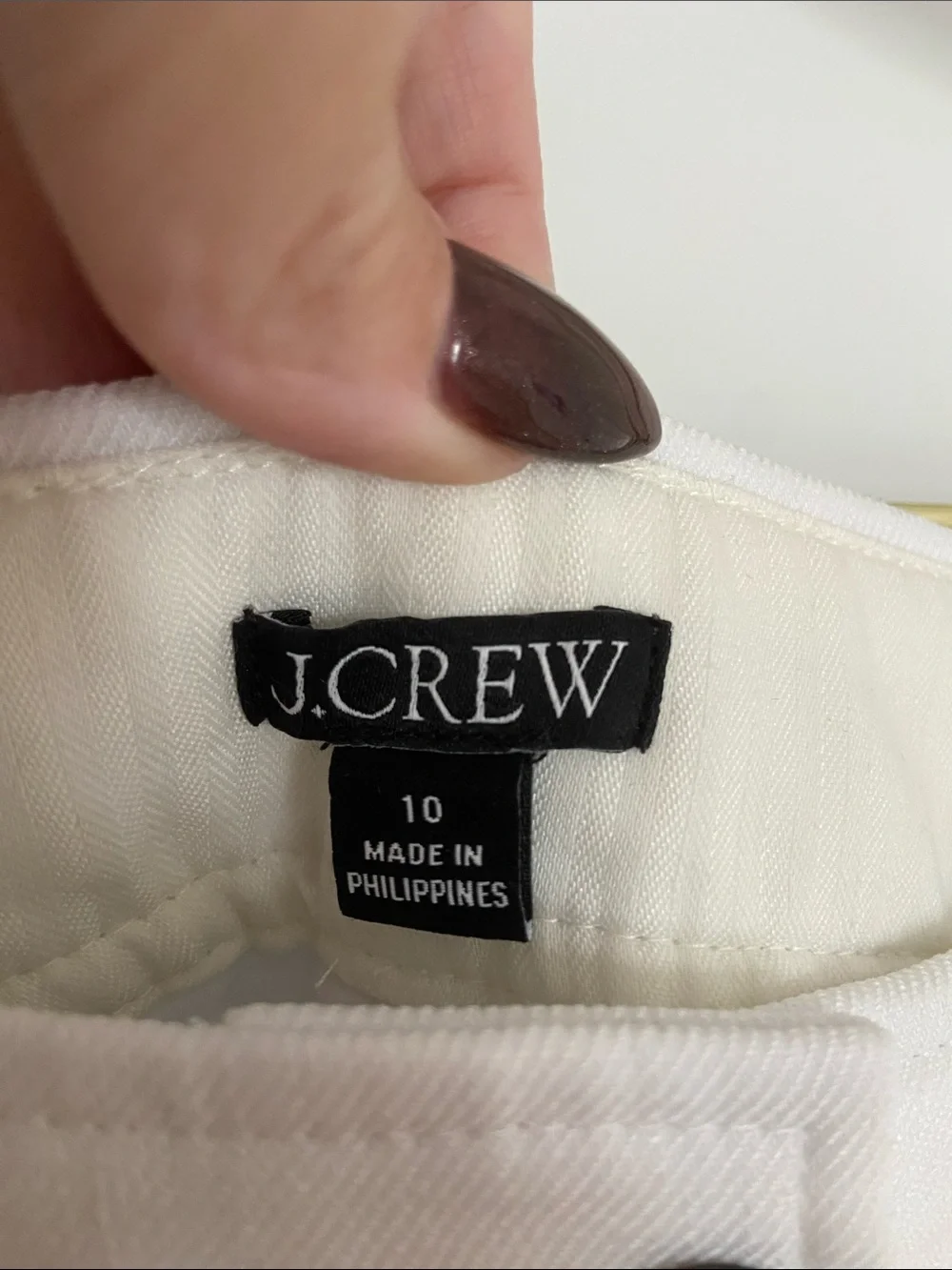 J. Crew crisp white